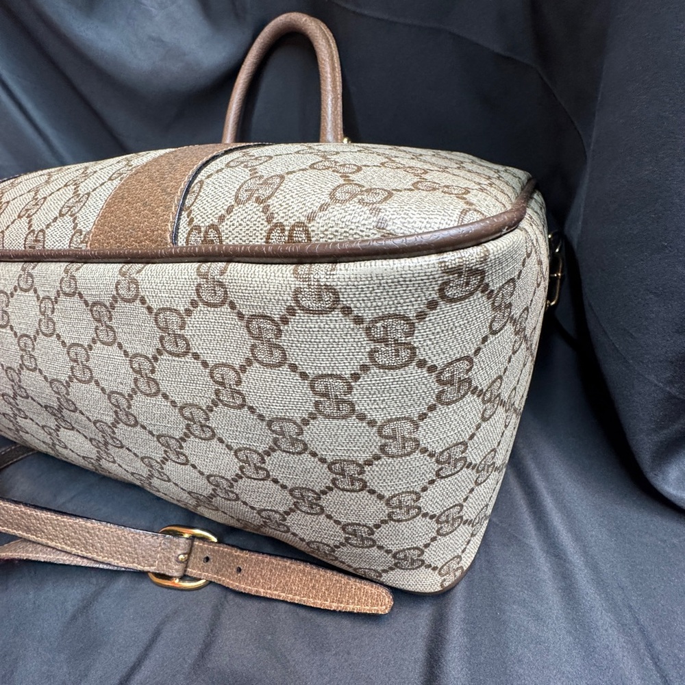 Gucci Vintage GG Supreme Sherry Line Tote Bag with COA - Picture 9 of 16